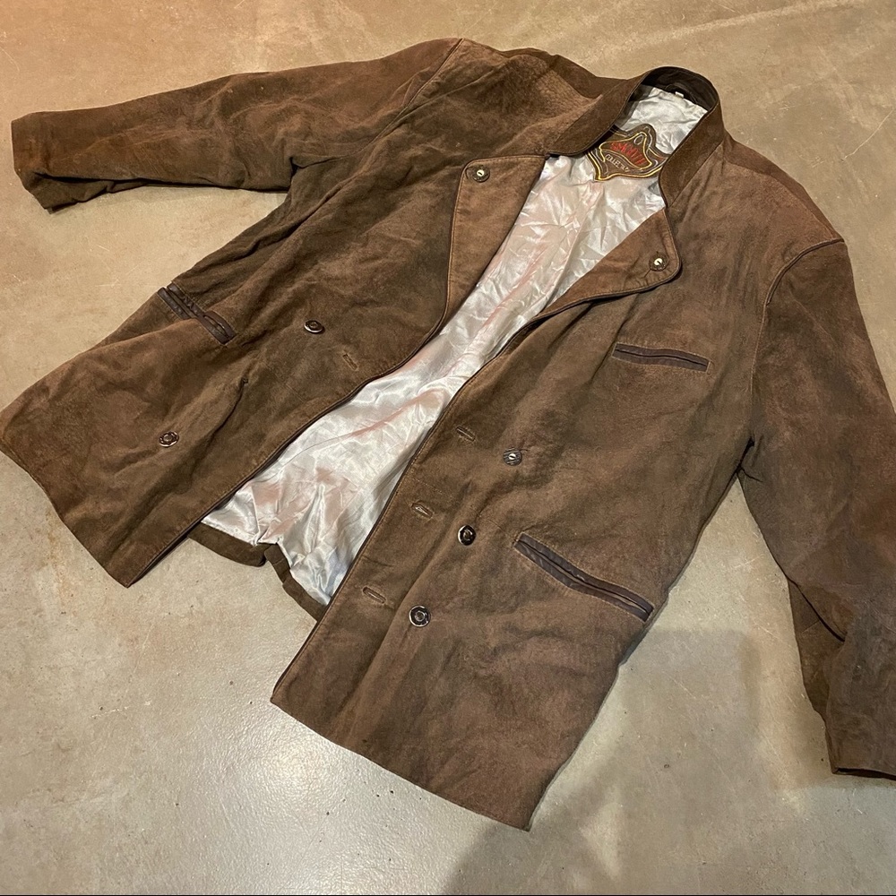 Vintage Suede Jacket Men’s Bomber Sz 54 #OK7